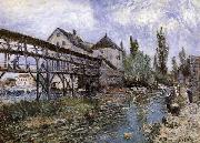 Alfred Sisley, Provencher s Mill at Moret